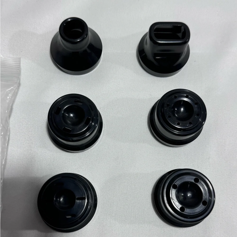 Omega Juicer 8003 8004 8005 8006 Nozzle‎ Caps Set Replacement Parts Black